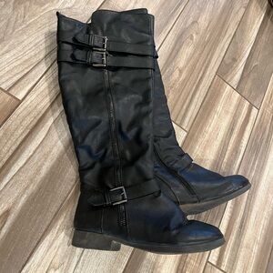 Top moda boots black tall 5.5